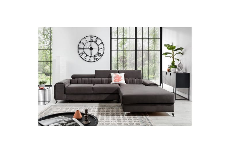 Sectional Eltap Grayson 278x205x92 cm - Loco 4, Lys Grå, Højre - Møbler - Sofaer - Sovesofaer - Sovesofa chaiselong