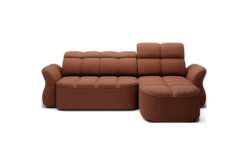 Sektionssofa Eltap Beneth 301x115x185 cm, Breona 30, Orange, Højre
