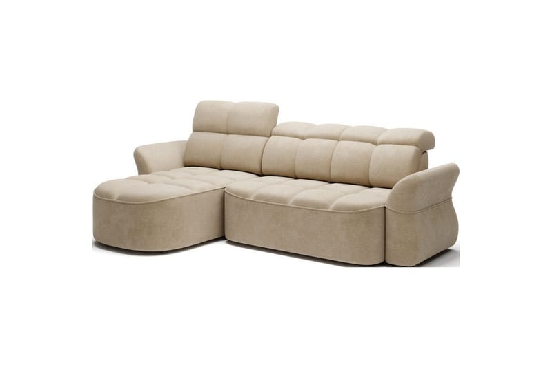 Sektionssofa Eltap Beneth 301x115x185 cm - Nube 20, Beige, Venstre - Møbler - Sofaer - Sovesofaer - Sovesofa chaiselong