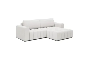 Sektionssofa Eltap Bonett 250x175x92 cm - Jaffray 01, Hvid, Højre - Møbler - Sofaer - Sovesofaer - Sovesofa chaiselong