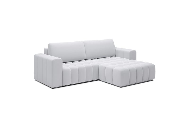 Sektionssofa Eltap Bonett 250x175x92 cm - Solar 01, Hvid, Højre - Møbler - Sofaer - Sovesofaer - Sovesofa chaiselong