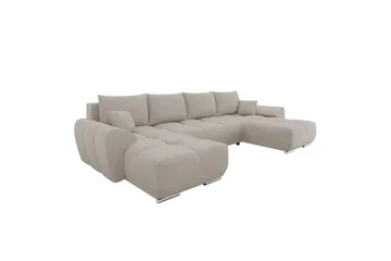 Simerly Sovesofa Dobbeltdivan 4-personers - Beige - Møbler - Sofaer - Sovesofaer - Sovesofa chaiselong