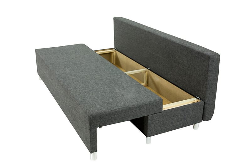 Skatteg Sofa med Ottoman - Sort|Grå - Møbler - Sofaer - Sovesofaer - Sovesofa chaiselong