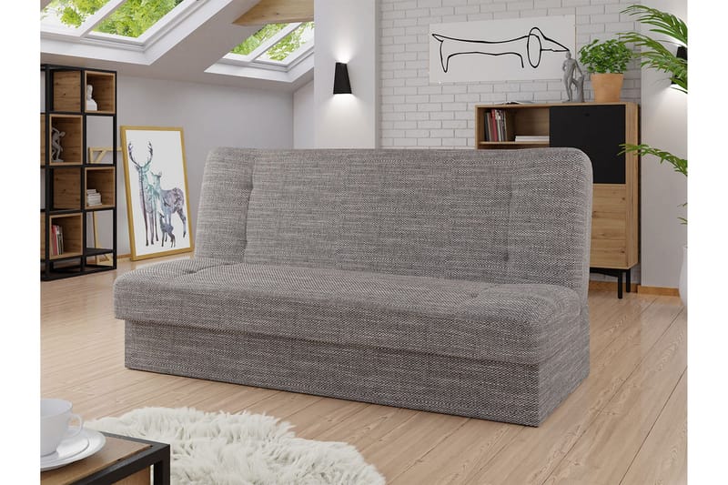 Zelka 3-personers Sovesofa - Grå - Møbler - Sofaer - Sovesofaer - 3 personers sovesofa