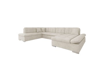 Zumar Sovesofa med Chaiselong og Dobbelt Chaiselong 4-personers i Bouclé