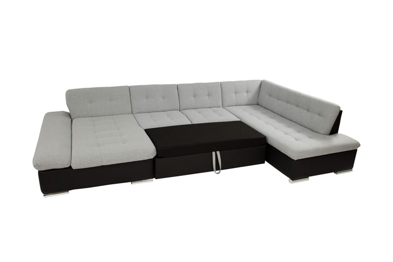 Zumar Sovesofa med Chaiselong og Dobbelt Chaiselong 4-personers i Bouclé - Rosa - Møbler - Sofaer - Sovesofaer - Sovesofa chaiselong