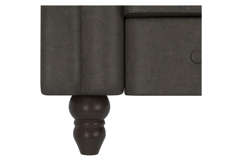 Sovesofa Felix 241x154x83 cm, Antracit, Mikrofiber/Træ/Metal - 241x154x83 cm, Antracit, Mikrofiber/Træ/Metal - Møbler - Sofaer - Sovesofaer