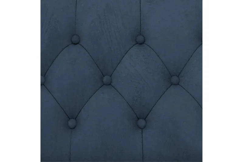 Sovesofa Felix 241x154x83 cm, Blå, Velour/Træ/Metal - 241x154x83 cm, Blå, Velour/Træ/Metal - Møbler - Sofaer - Sovesofaer