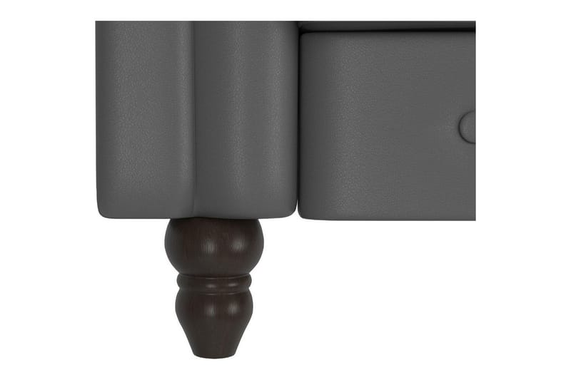 Sovesofa Felix 241x154x83 cm, Grå, PU/Træ/Metal - 241x154x83 cm, Grå, PU/Træ/Metal - Møbler - Sofaer - Sovesofaer