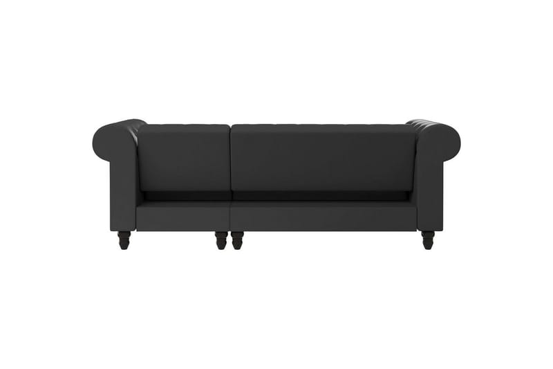 Sovesofa Felix 241x154x83 cm, Grå, PU/Træ/Metal - 241x154x83 cm, Grå, PU/Træ/Metal - Møbler - Sofaer - Sovesofaer