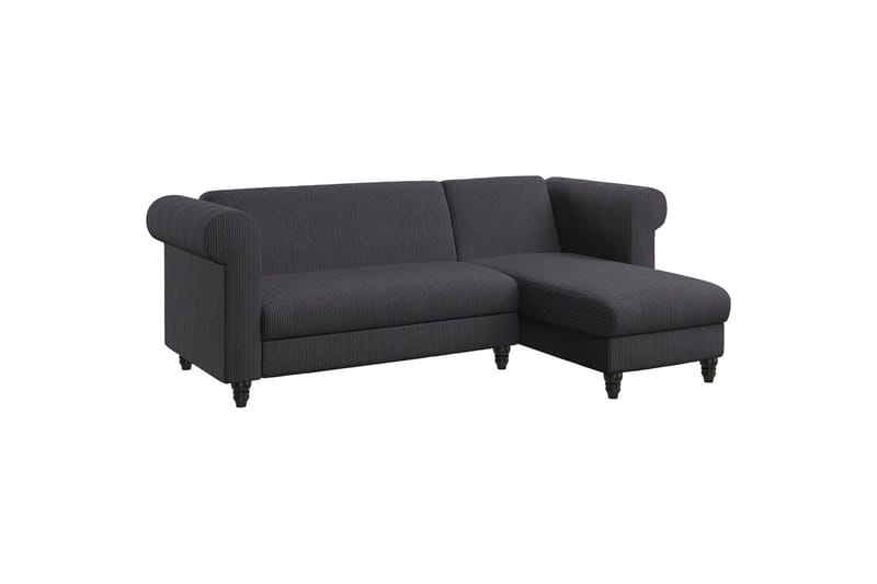 Sovesofa Felix II 241x154x83 cm, Antracit - 241x154x83 cm, Antracit - Møbler - Sofaer - Sovesofaer