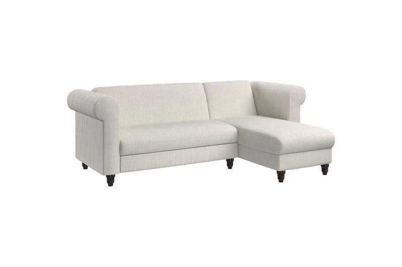 Sovesofa Felix II 241x154x83 cm, Creme - 241x154x83 cm, Creme - Møbler - Sofaer - Sovesofaer