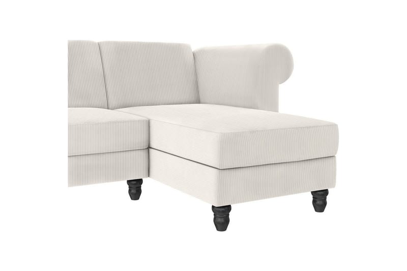 Sovesofa Felix II 241x154x83 cm, Creme - 241x154x83 cm, Creme - Møbler - Sofaer - Sovesofaer