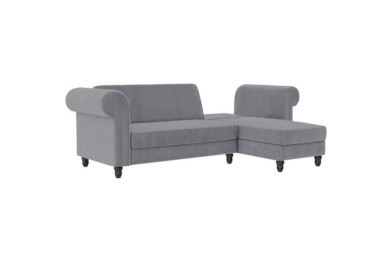 Sovesofa Felix II 241x154x83 cm, Grå - 241x154x83 cm, Grå - Møbler - Sofaer - Sovesofaer