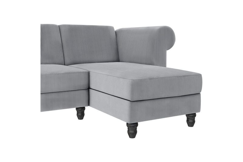 Sovesofa Felix II 241x154x83 cm, Grå - 241x154x83 cm, Grå - Møbler - Sofaer - Sovesofaer