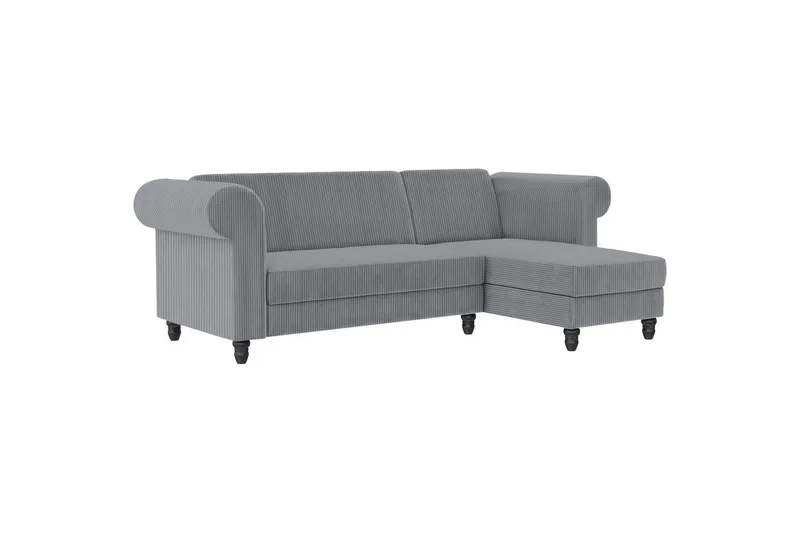 Sovesofa Felix II 241x154x83 cm, Grå - 241x154x83 cm, Grå - Møbler - Sofaer - Sovesofaer
