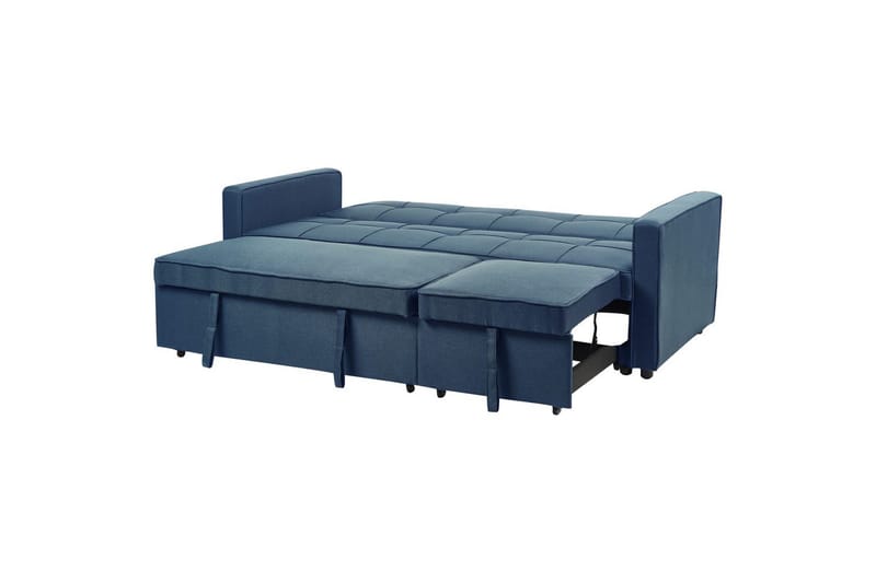 Sovesofa Glomma - Blå, sort - Møbler - Sofaer - Sovesofaer