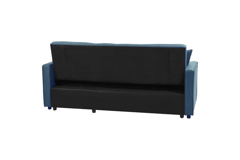 Sovesofa Glomma - Blå, sort - Møbler - Sofaer - Sovesofaer