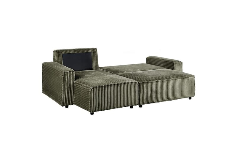 Sovesofa højrevendt Abacka - Grøn, sort - Møbler - Sofaer - Sovesofaer