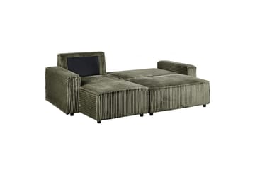 Sovesofa højrevendt Abacka - Grøn, sort - Møbler - Sofaer - Sovesofaer