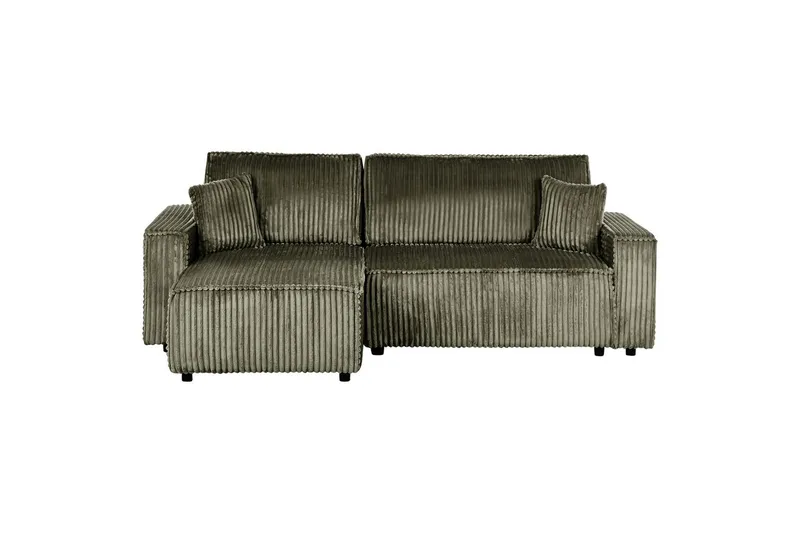 Sovesofa højrevendt Abacka - Grøn, sort - Møbler - Sofaer - Sovesofaer