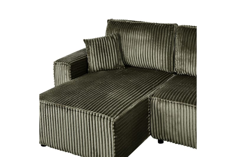 Sovesofa højrevendt Abacka - Grøn, sort - Møbler - Sofaer - Sovesofaer