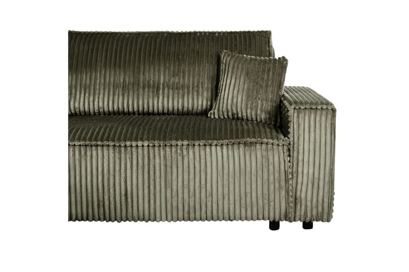 Sovesofa højrevendt Abacka - Grøn, sort - Møbler - Sofaer - Sovesofaer