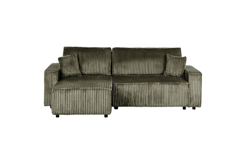 Sovesofa højrevendt Abacka - Grøn, sort - Møbler - Sofaer - Sovesofaer