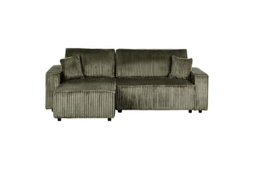 Sovesofa højrevendt Abacka - Grøn, sort - Møbler - Sofaer - Sovesofaer