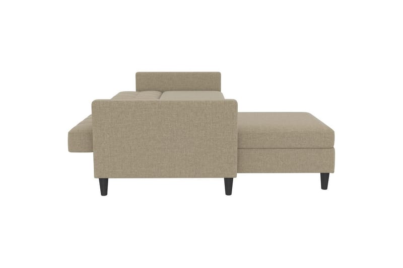 Sovesofa Hartford 213x153x82 cm, Cappuccino, Linnedstoflook (100% Polyester - 213x153x82 cm, Cappuccino, Linnedstoflook (100% Polyester - Møbler - Sofaer - Sovesofaer