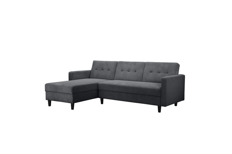 Sovesofa Hartford II 213x153x82 cm, Antracit - 213x153x82 cm, Antracit - Møbler - Sofaer - Sovesofaer