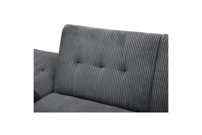 Sovesofa Hartford II 213x153x82 cm, Antracit - 213x153x82 cm, Antracit - Møbler - Sofaer - Sovesofaer