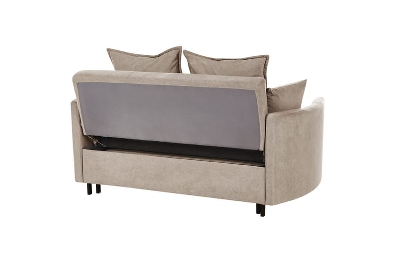 Sovesofa Hovin - Beige, sort - Møbler - Sofaer - Sovesofaer