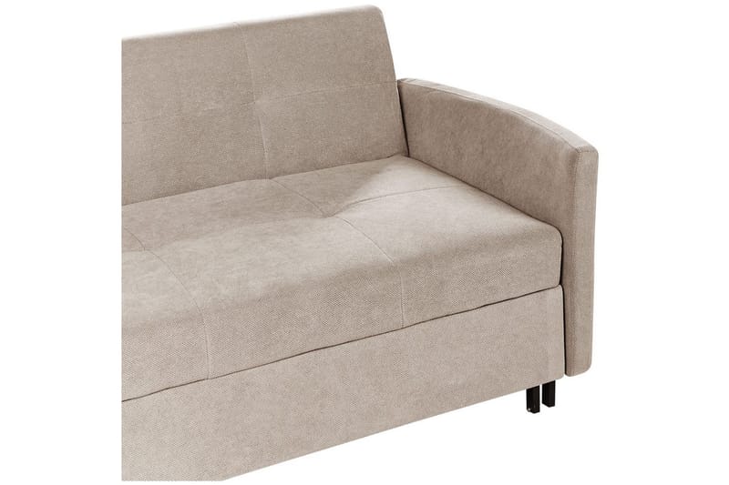 Sovesofa Hovin - Beige, sort - Møbler - Sofaer - Sovesofaer