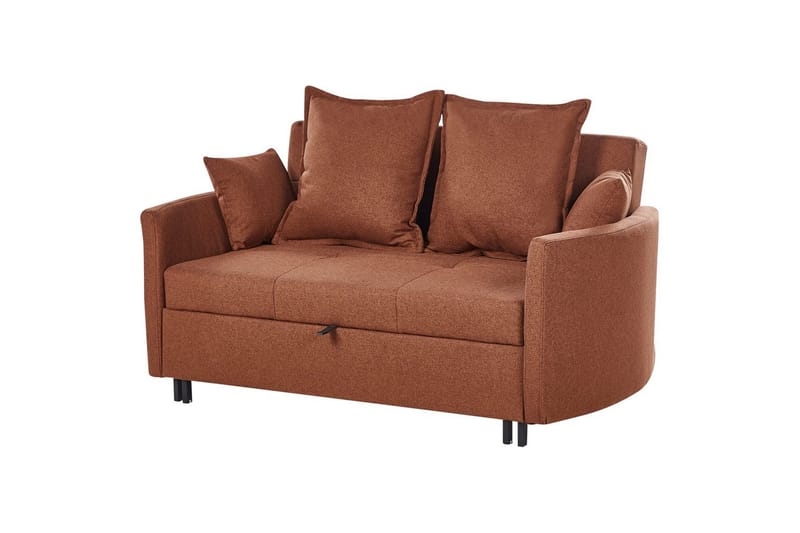 Sovesofa Hovin - Brun, Sort - Møbler - Sofaer - Sovesofaer