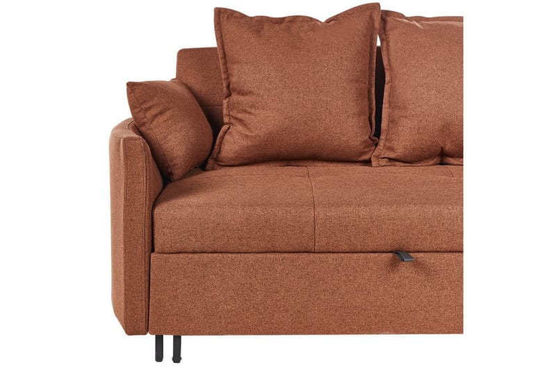 Sovesofa Hovin - Brun, Sort - Møbler - Sofaer - Sovesofaer