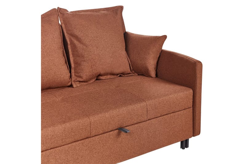 Sovesofa Hovin - Brun, Sort - Møbler - Sofaer - Sovesofaer