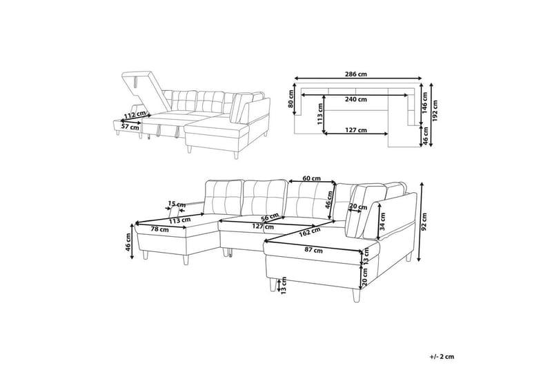 Sovesofa Lerum - Møbler - Sofaer - Sovesofaer