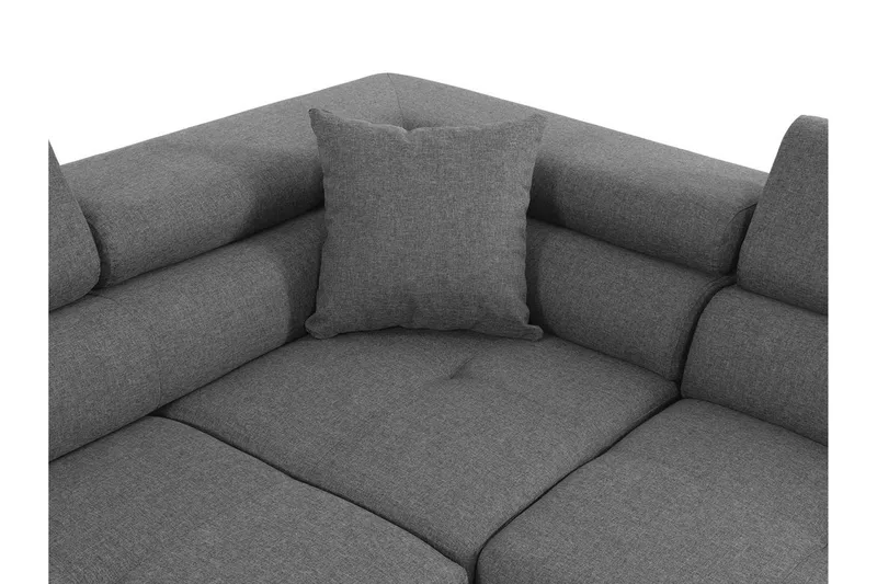 Sovesofa med chaiselong - Brun - Møbler - Sofaer - Sovesofaer