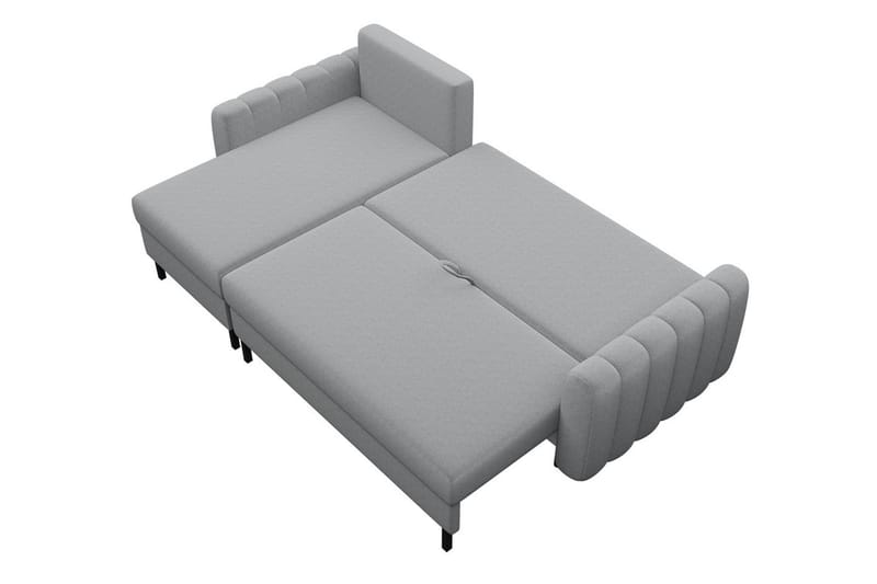 Sovesofa med chaiselong - Grå - Møbler - Sofaer - Sovesofaer