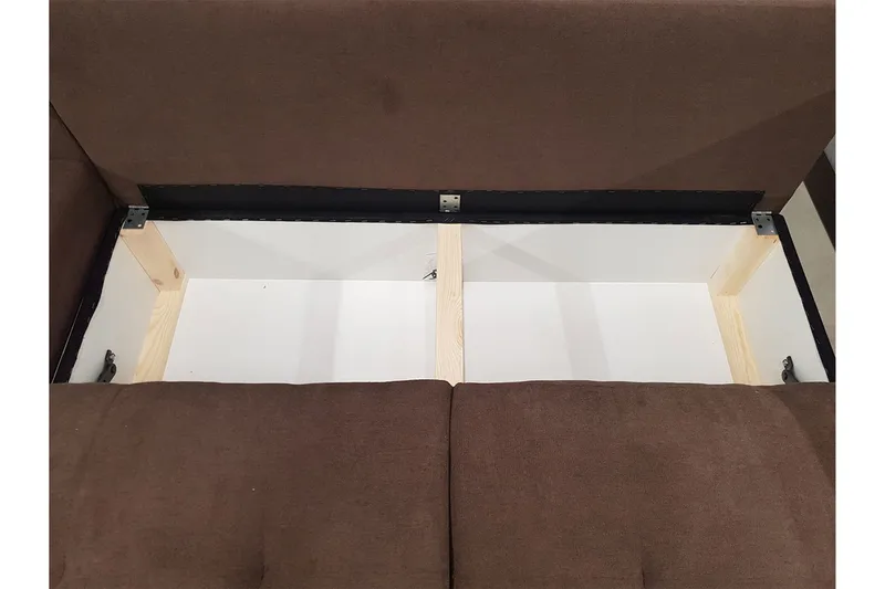 Sovesofa med chaiselong - Grøn - Møbler - Sofaer - Sovesofaer