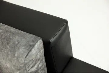 Sovesofa med chaiselong - Sort - Møbler - Sofaer - Sovesofaer