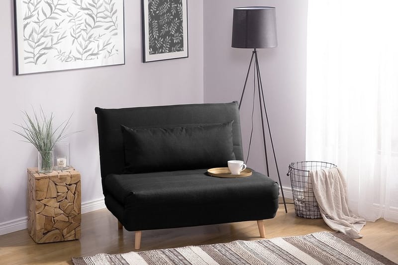 Sovesofa med diva 104 cm - Sort - Sovesofaer