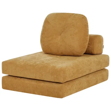 Sovesofa Olden - Sennepsgul - Møbler - Sofaer - Sovesofaer - Fremadvendt sovesofa