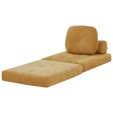 Sovesofa Olden - Sennepsgul - Møbler - Sofaer - Sovesofaer - Fremadvendt sovesofa