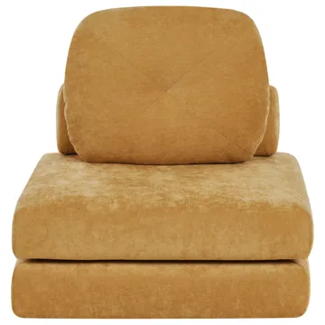 Sovesofa Olden - Sennepsgul - Møbler - Sofaer - Sovesofaer - Fremadvendt sovesofa