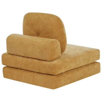 Sovesofa Olden - Sennepsgul - Møbler - Sofaer - Sovesofaer - Fremadvendt sovesofa