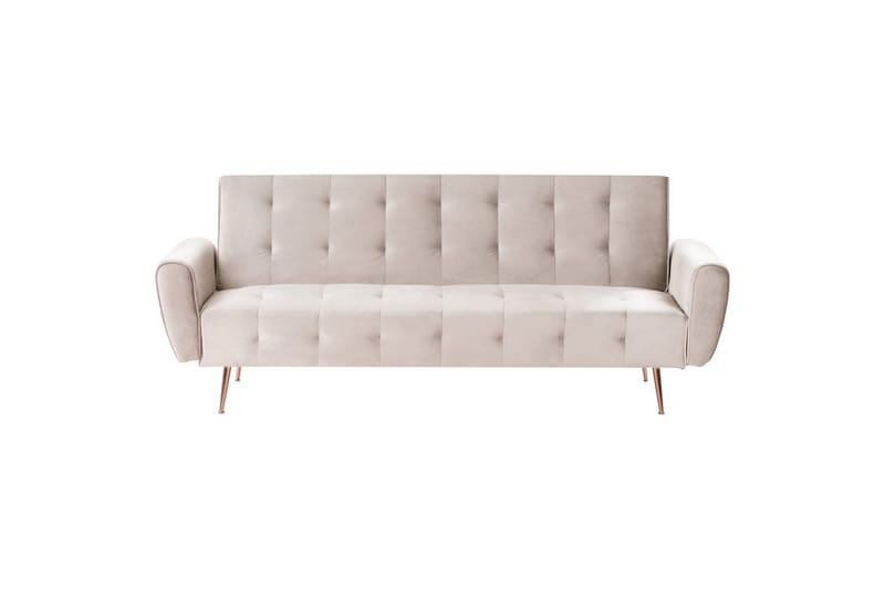 Sovesofa Selnes - Beige, kobber - Møbler - Sofaer - Sovesofaer