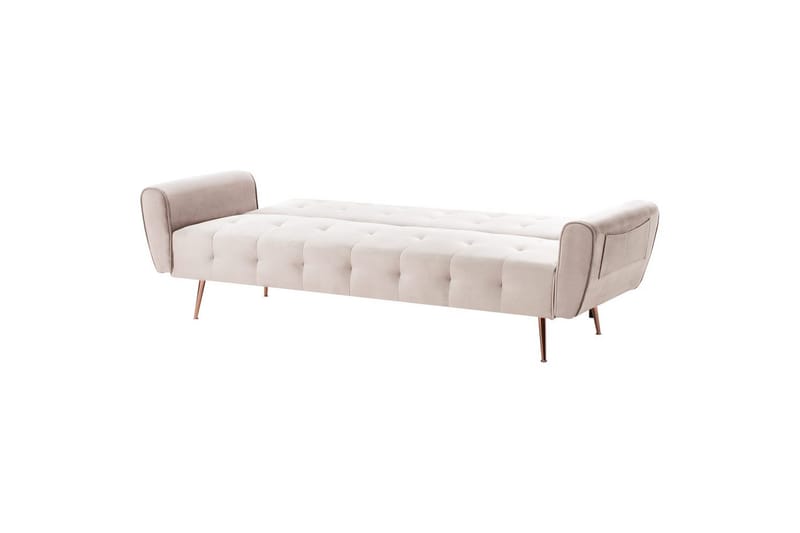 Sovesofa Selnes - Beige, kobber - Møbler - Sofaer - Sovesofaer