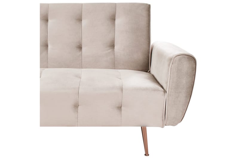 Sovesofa Selnes - Beige, kobber - Møbler - Sofaer - Sovesofaer